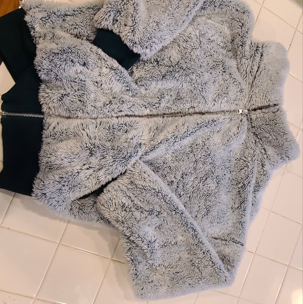 Senita Athletics Sherpa Bomber Jacket